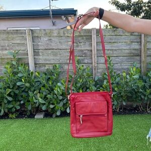 Giani Bernini Cherry Red Crossbody Bag